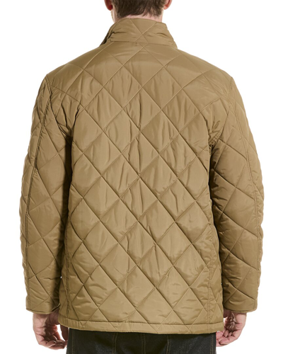 Shop Cole Haan Quilted Field Jacket In Brown