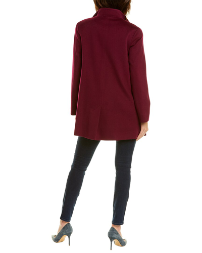 Shop Fleurette Wool Coat In Purple