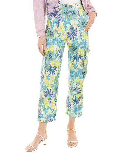 Shop Tanya Taylor Avery Linen-blend Pant In Yellow