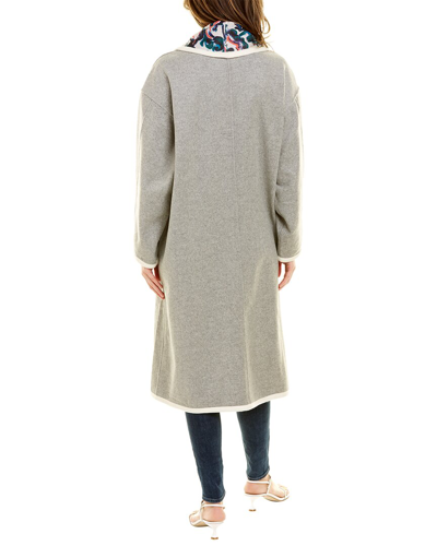 Shop Tanya Taylor Cadence Wool-blend Coat In Grey