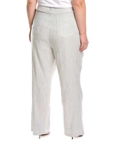 Shop Nydj Linen-blend Trouser In Nocolor