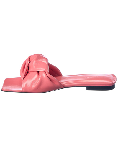 Shop By Far Lima Leather Sandal In Pink