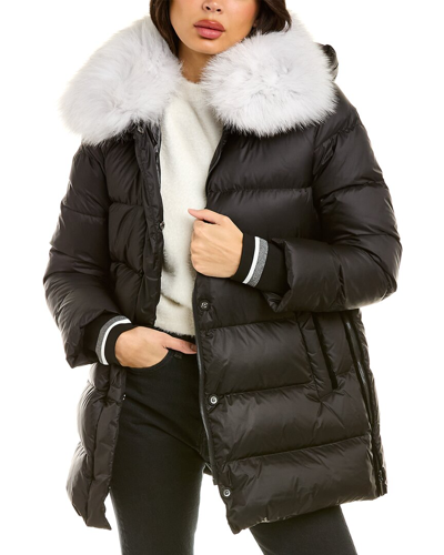 Dawn Levy Vanessa Down Coat In Black | ModeSens