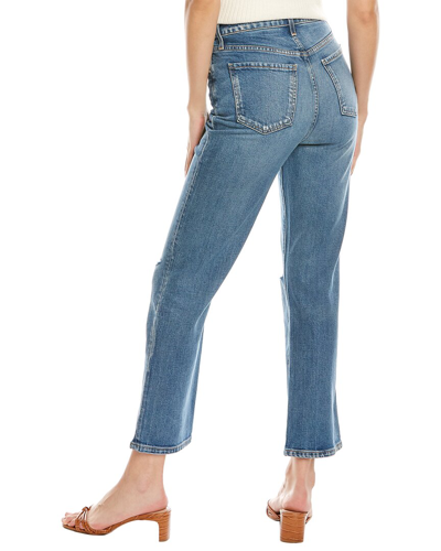 Shop Le Jean Sabine Carina High-rise Modern Straight Jean In Blue