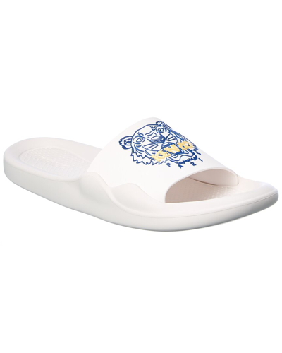 Shop Kenzo Tiger Pool Slide In White