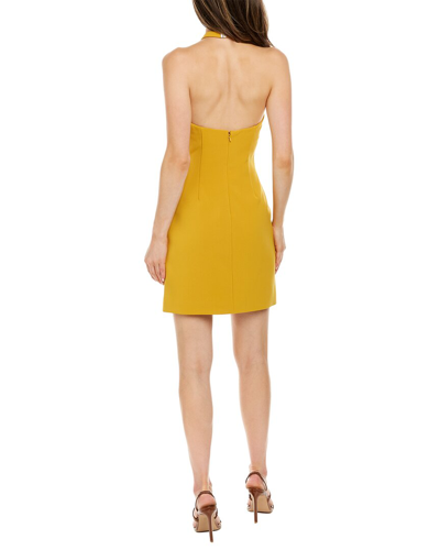 Shop Halston Vic Mini Dress In Yellow