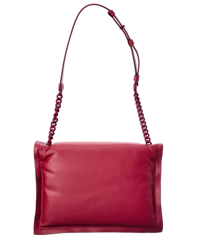 Shop Ferragamo Viva Bow Small Leather Shoulder Bag In Red