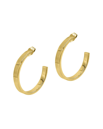 Adornia 14k Yellow Gold Plated Hoop Earrings