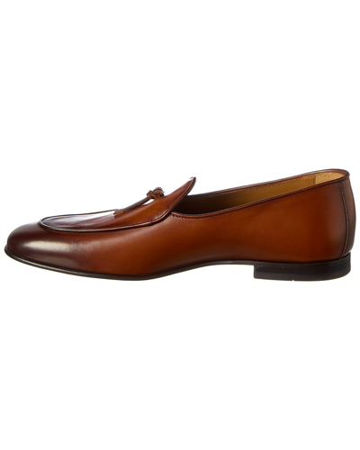 Shop Antonio Maurizi Tassel Leather Loafer In Brown
