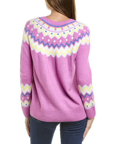 Shop Vince Camuto Fairisle Cozy Sweater In Pink