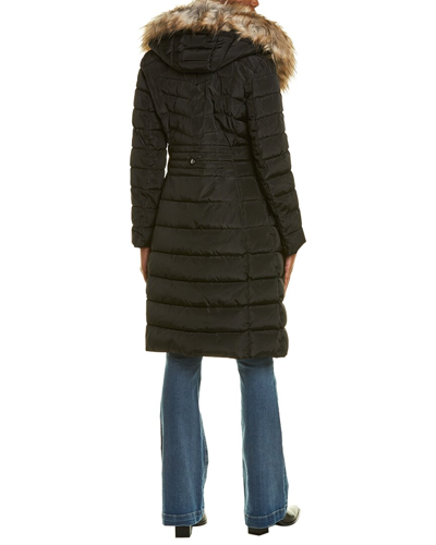 Shop Laundry By Shelli Segal Straight Puffer Jacket In Black