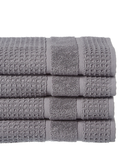 Shop Apollo Towels Set Of 4 Turkish Waffle Terry Hand Towels