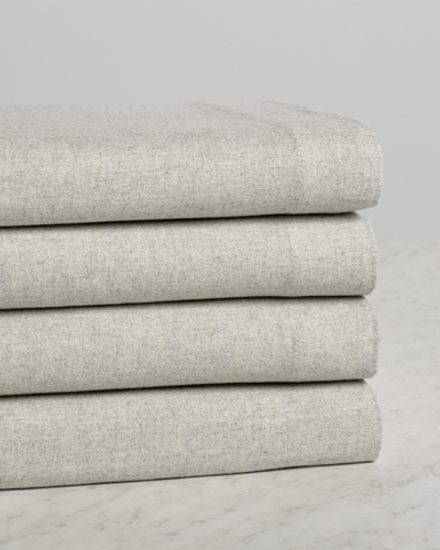 Shop Belle Epoque Heathered Flannel Sheet Set In Nocolor
