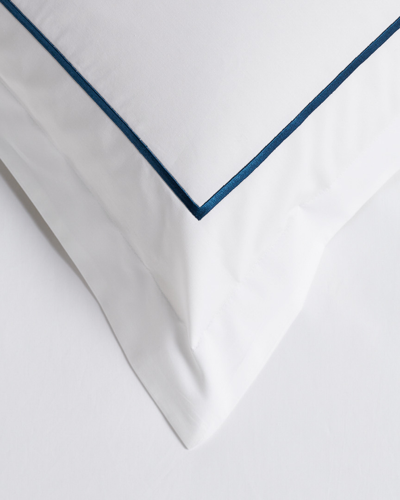Melange 300tc Percale Single Embroidered Stripe Duvet Set