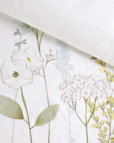 Melange Home Spring Blossom Embroidered Duvet Set