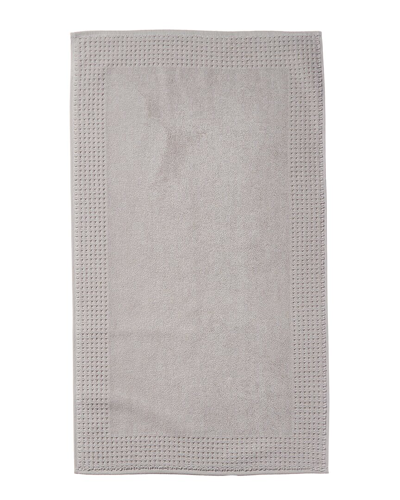 Shop Apollo Towels Turkish Waffle Terry Bath Mat In Silver