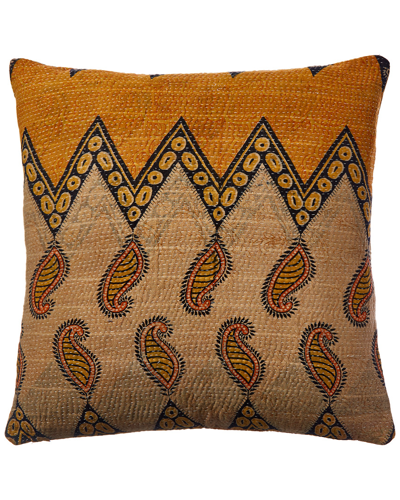 Melange Toe Overdye Kantha Pillow Cover