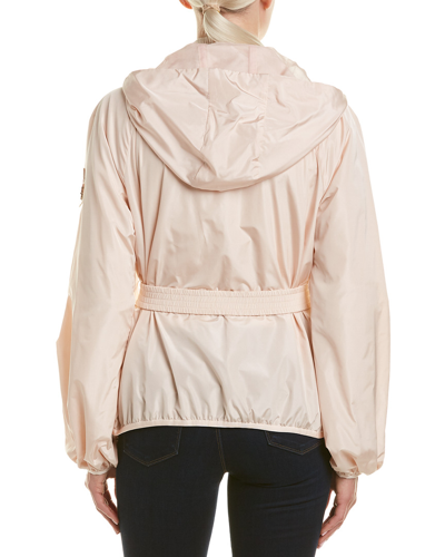 Shop Moncler Silk-lined Short Rain Jacket