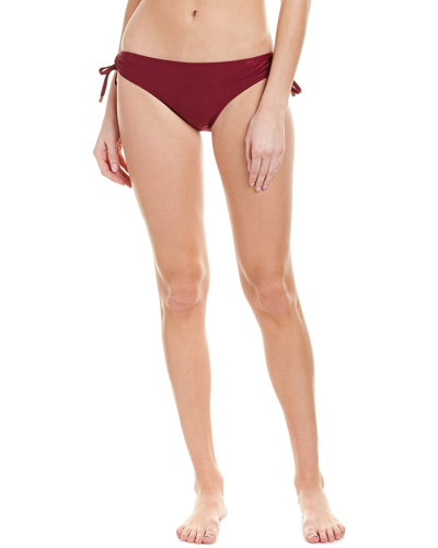 Shop Ted Baker Ruched Bikini Bottom In Red