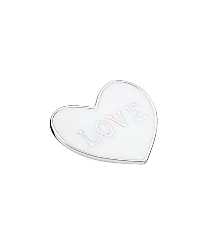 Shop Pandora Love Heart Silver Enamel Locket Medium Plate In Nocolor