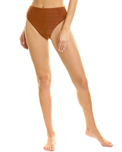 Shop Sonya Zahara Bikini Bottom In Gold