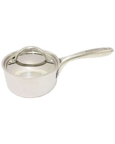 Shop Berghoff Hammered Tri-ply 5.5in Covered Saucepan In Nocolor