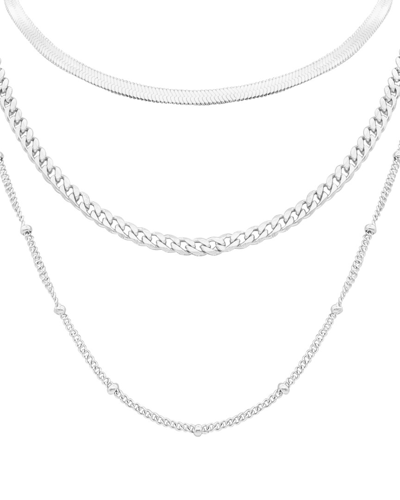 Shop Adornia Stainless Steel Layered Chain Necklace