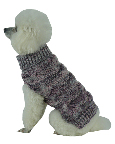 Shop Pet Life Royal Bark Heavy Cable Knitted Designer F