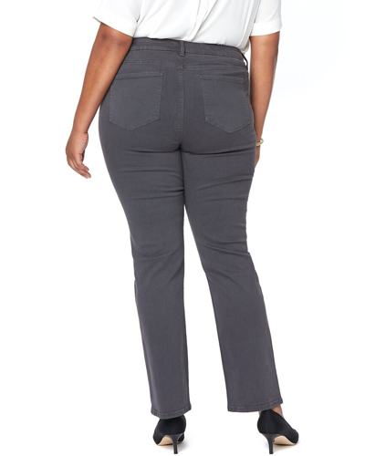 Nydj Plus Marilyn Vintage Pewter Straight Leg Jean