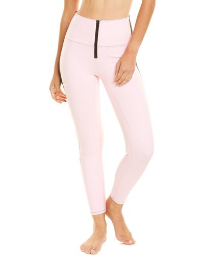 Shop Solid & Striped Sport Soleil Zip Front Legging In Pink