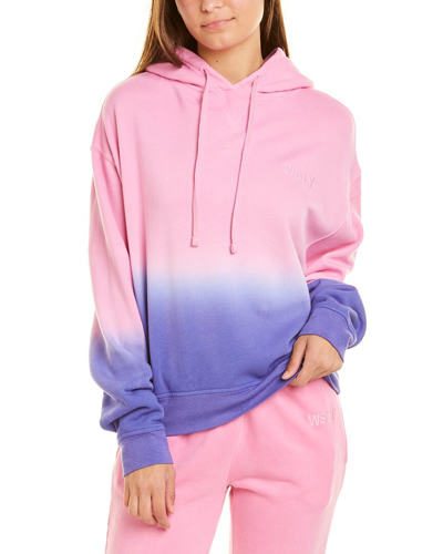 Shop Wsly Ecosoft Classic Hoodie In Pink