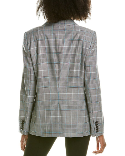 Shop Escada Begaskos Wool-blend Blazer In Grey