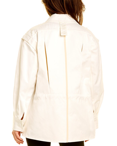 Shop Moncler Short Coat In White