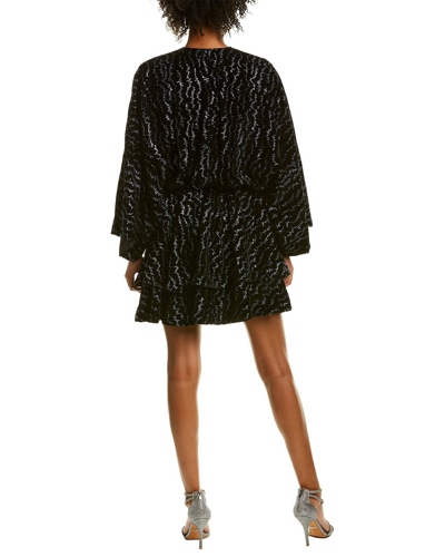 Shop Zadig & Voltaire Ruffle Velour Mini Dress In Black