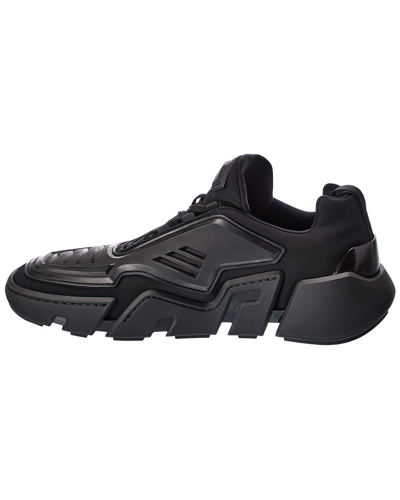 Shop Prada Tech Nylon & Rubber Sneaker In Black