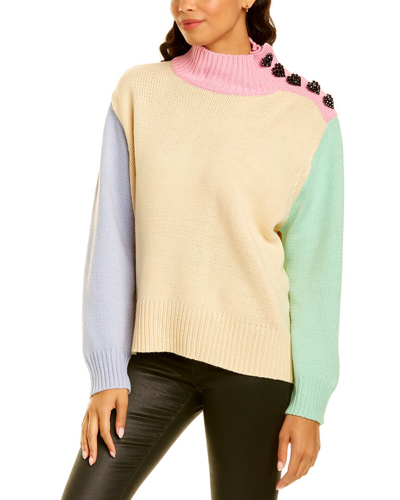 Shop Olivia Rubin Lyla High Neck Sweater In Green