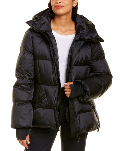 Shop Goldbergh Snowmass Down Coat In Black