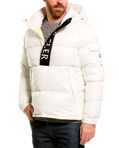 Shop Moncler Maury Hooded Down Jacket In White