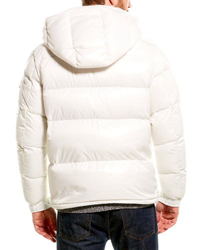 Shop Moncler Maury Hooded Down Jacket In White