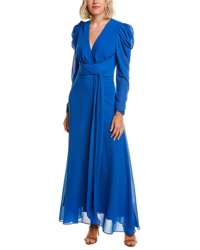 Shop Ronny Kobo Bernadette Maxi Dress In Blue