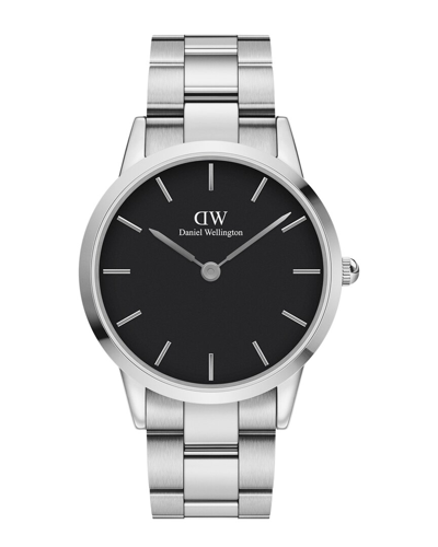 Shop Daniel Wellington Men's Iconic Link Watch In Nocolor