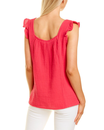 Shop Beachlunchlounge Selah Blouse In Red