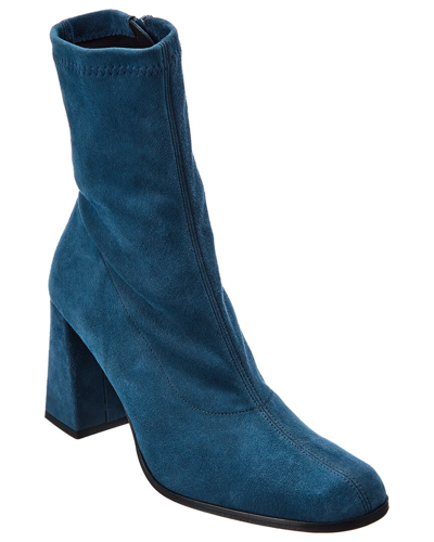 Shop By Far Phillip Suede Boot In Blue