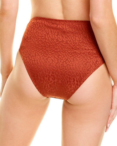 Shop Bcbgmaxazria High-waist Bikini Bottom In Red