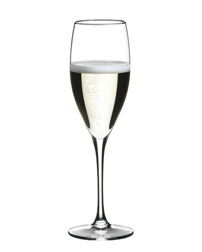 Shop Riedel Platinum Rim Vinum Cuvee Prestige Set Of 2 Glasses In Clear