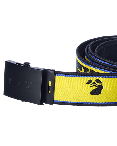 Shop Off-white ™ Industrial Logo Belt In Yellow