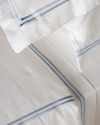 Melange Home Two Striped Duvet Set In Blue
