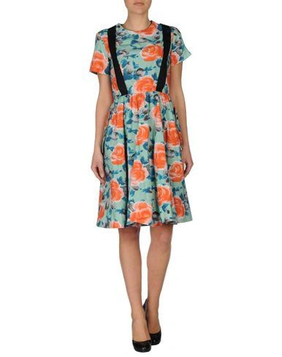 Shop Marc By Marc Jacobs Knee-length Dress In Turquoise