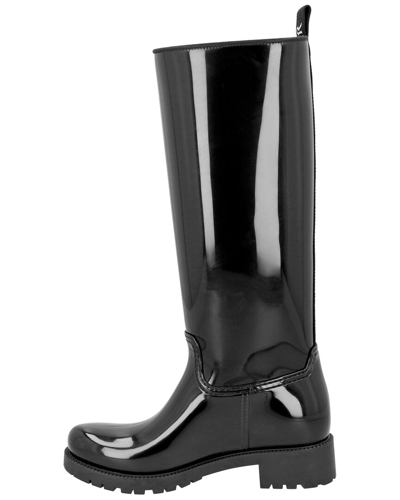 Shop Moncler Leather Boot In Nocolor