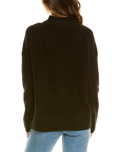 Shop Vince Tf Dnu  Boiled Cowl Neck Cashmere Pullover In Black